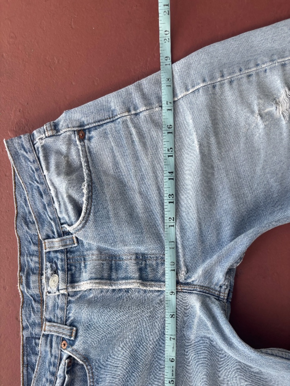 Vintage 80s 90s USA Levis 501 Jeans Actual 27x29 Distressed cone denim fade - Picture 7 of 16